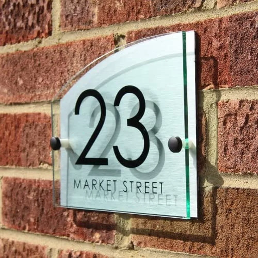 

DIY House Number Customized Acrylic House Number Sign/Address Plaque Modern Door Number