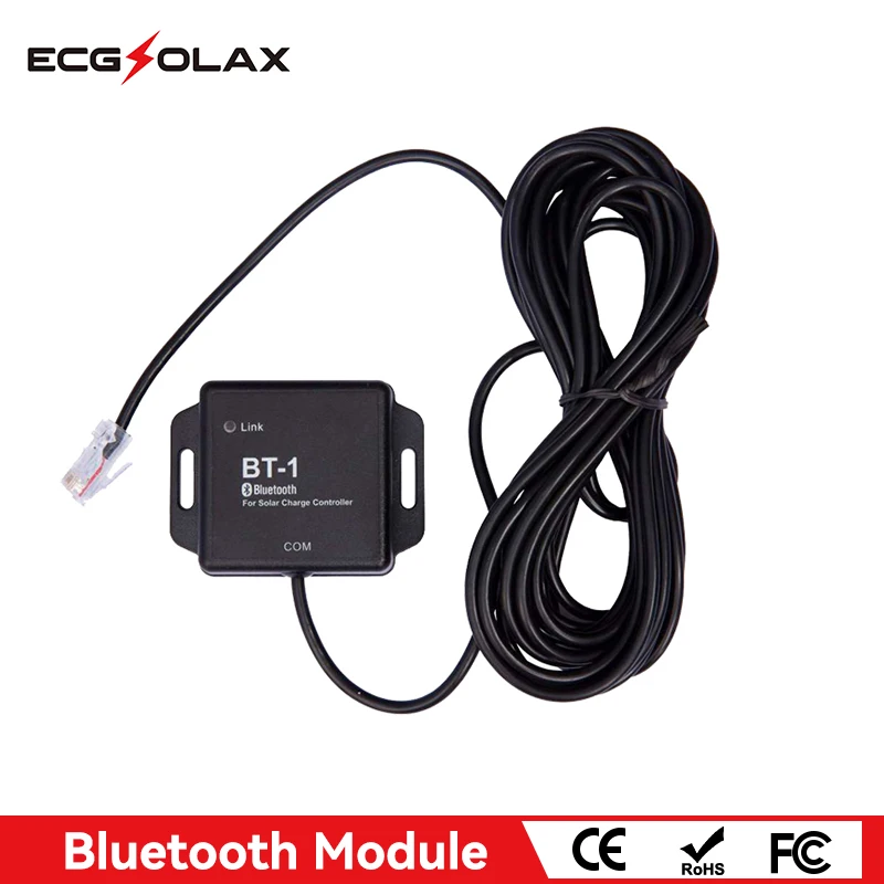 

ECGSOLAX External Bluebooth Module For MPPT Solar Charge Controller ML-BT-1 Series ML2420 ML2430 ML2440 Bluebooth Module