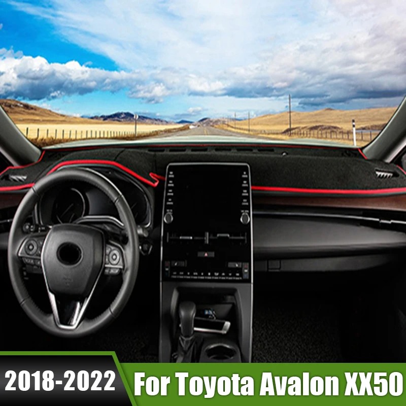 

For Toyota Avalon XX50 2018 2019 2020 2021 2022 XLE LHD Car Dashboard Cover Avoid Light Pads Anti-UV Case Non-Slip Carpets