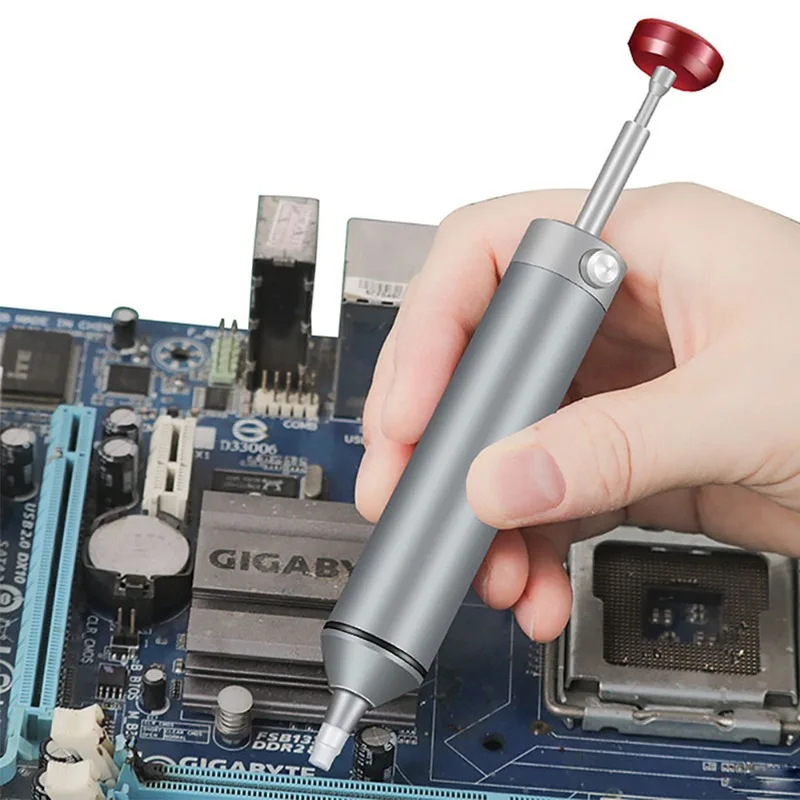 

Профессиональный насос для демонтажа припоя припой инструмент для удаления припоя мощное вакуумное всасывание и термостойкость с насадкой