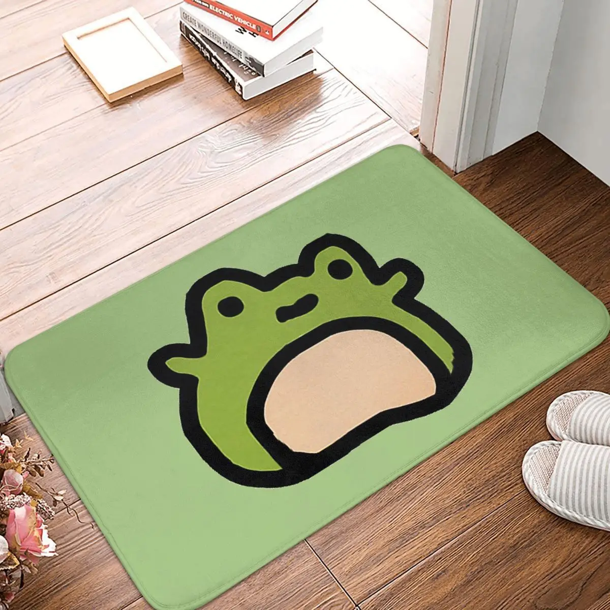 

Frogs Doodle Kitchen Non-Slip Carpet Frog Froggie Funny Interesting Bedroom Mat Entrance Door Doormat Home Decoration Rug