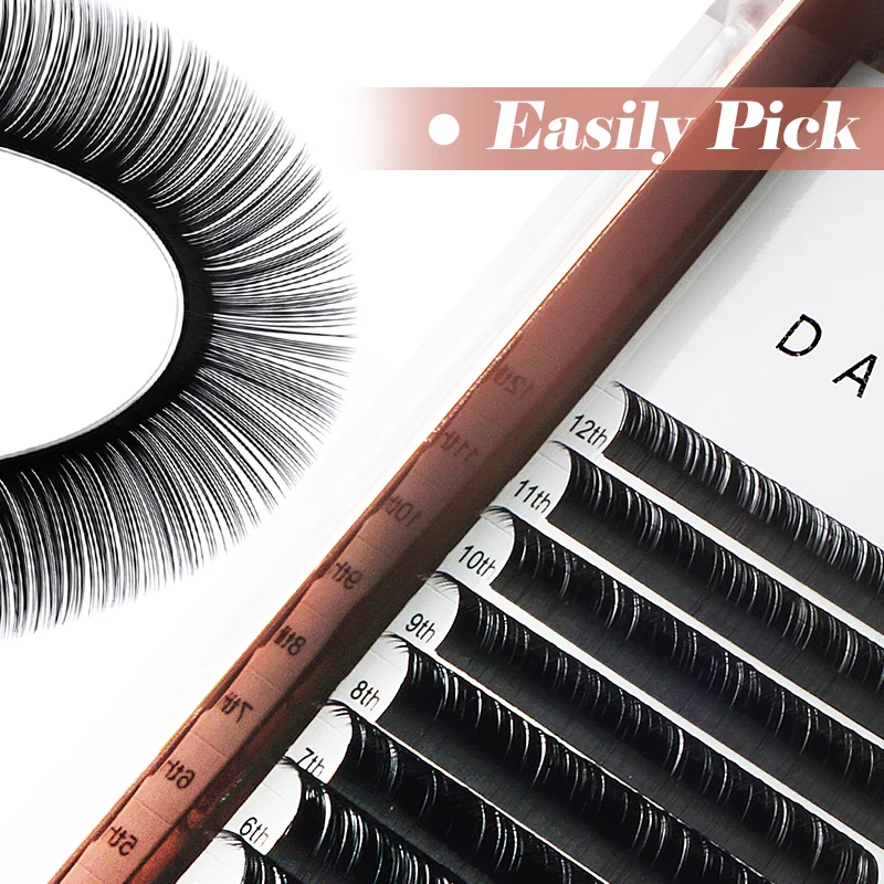 

Dassen Russian 25mm Mix Individual Eyelashes For Extension Natural Soft Faux Cils Handmade Korea Silk Mink Lash Supplies False