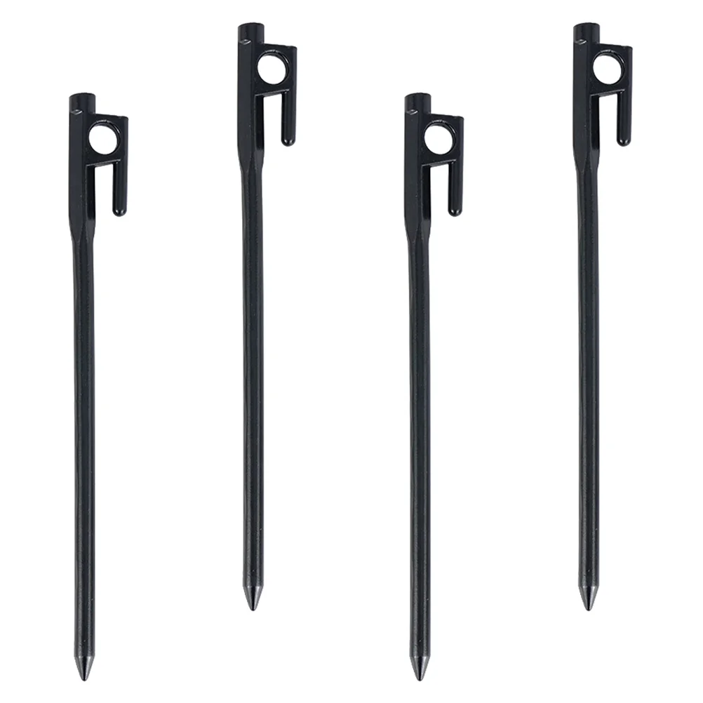 

Tent Stakes Pegs Metal Heavy Duty Camping Outdoorsand Steel Rust Resistant Hook Anchors Iron Peg Picnic
