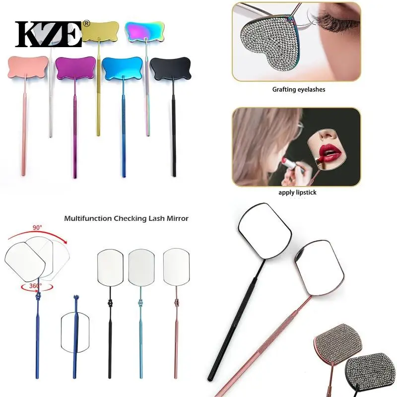Multi-function Checking Eyelashes Extension Grafting Mirror Mouth Oral Teeth Care Beauty Women Lash Extension Supplies