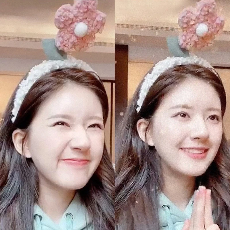 Креативные плюшевые повязки для волос из ягненка с цветами девушек и женщин