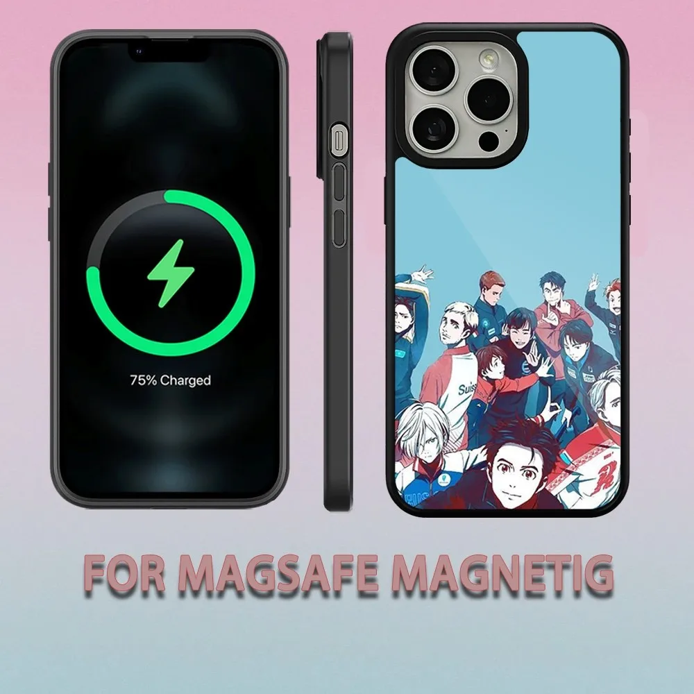 Yuri на lce чехол для телефона iPhone 15 14 13 12 11 Pro Max Plus Magsafe Магнитный беспроводной