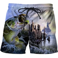 shorts for men tropical fish hd 3d printing surfboard swimwear hip hop summer loose pool shorts beach shorts casual short homme