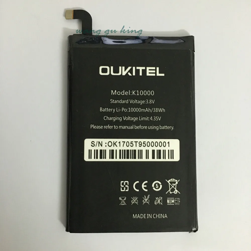 Аккумулятор двухслойный Oukitel K10000 100% оригинальный аккумулятор большой емкости 10000