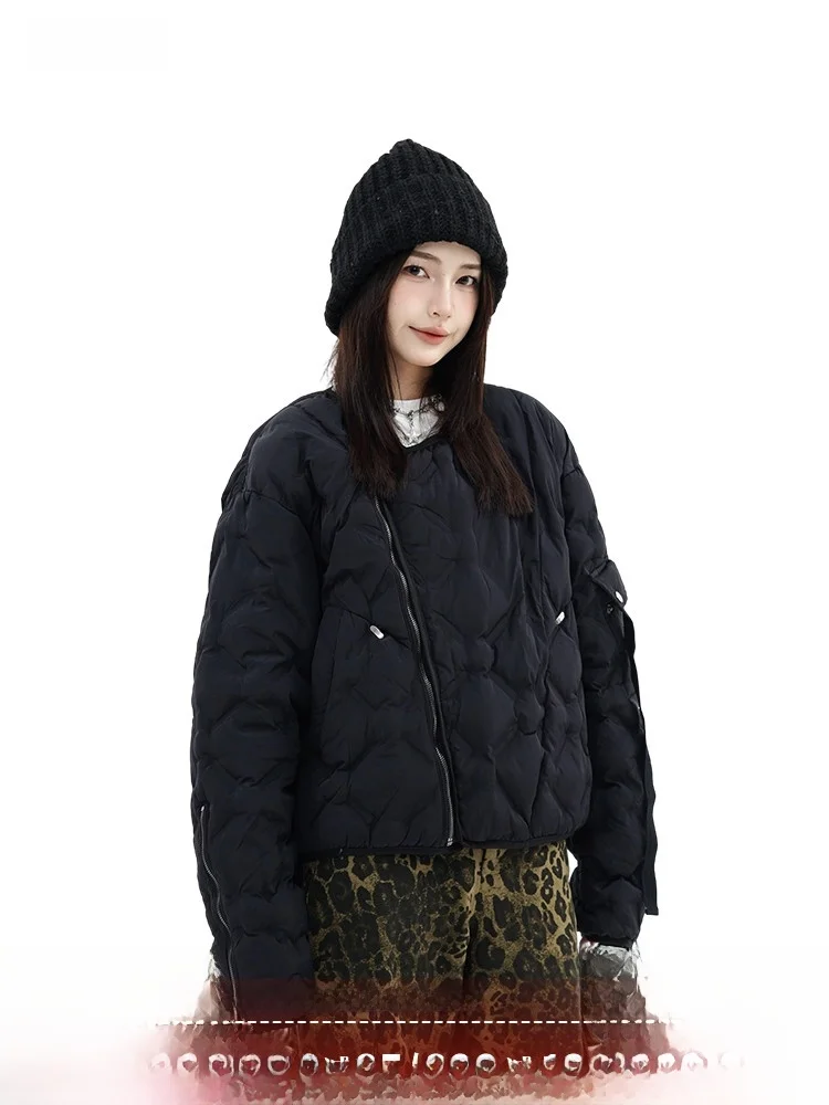 XFX Американский винтажный свободный короткий пуховик женский уличный дизайн для