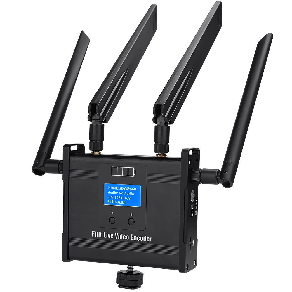 

HEVC H.265 /H.264 3G/ 4G LTE 1080P HD HDMI Video Encoder HDMI Transmitter Live Broadcast Encoder Wireless RTMP SRT Encoder WIFI