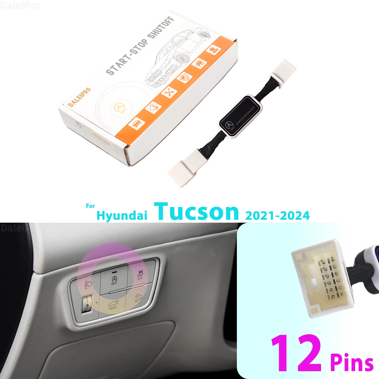 

Для Hyundai Tucson 2021 2022 2023 2024 Автоматическая система остановки и запуска двигателя, выключаемая интеллектуальная выключенная система автомобиля, автоматический запуск и остановка