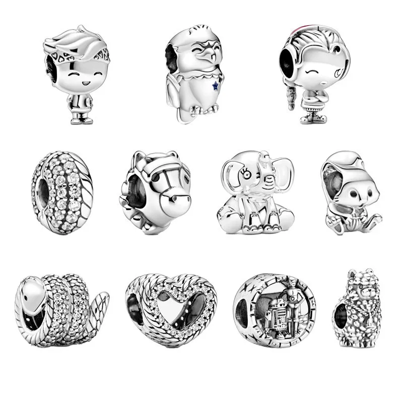

New 925 Sterling Silver Lovely Charm For Original DIY Beads Ladies Luxury Jewelry Pendant Gift Maker 2022