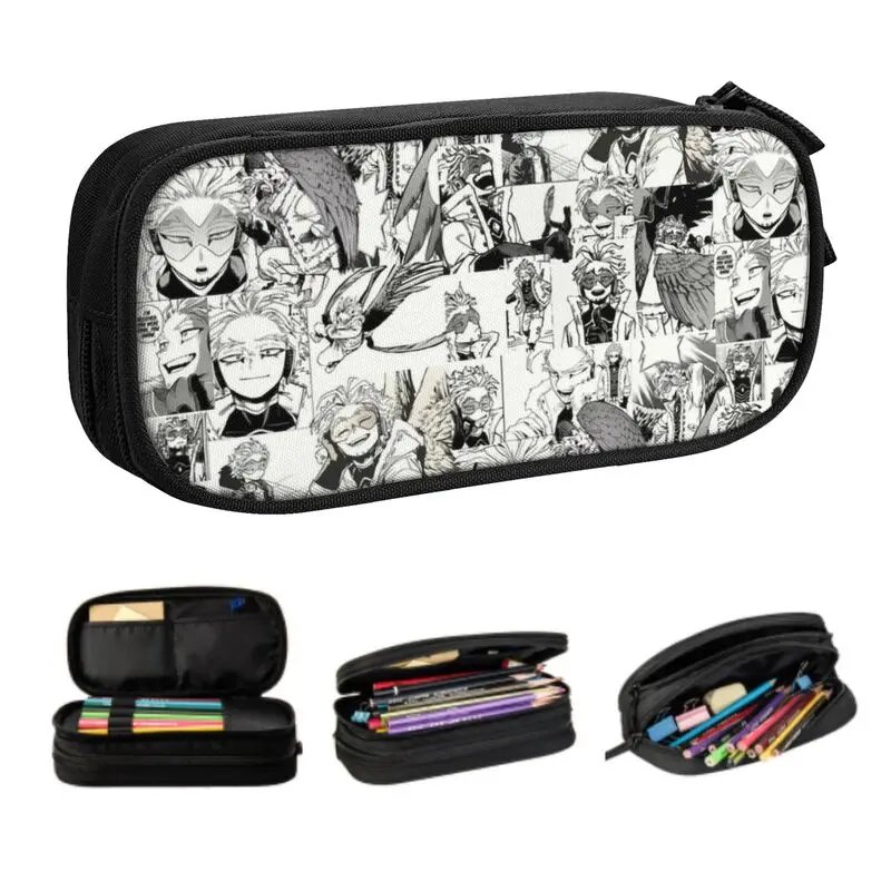 Case For Boy Girl Large Capacity Japanese Anime Manga Mha Pen Box Bag School Accessories