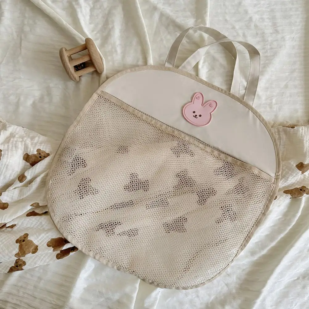 

Прочная сумка для хранения игрушек, моющийся органайзер для ванной комнаты, Легкая сетчатая сумка в виде Головы Кролика для игрушек, держит ...