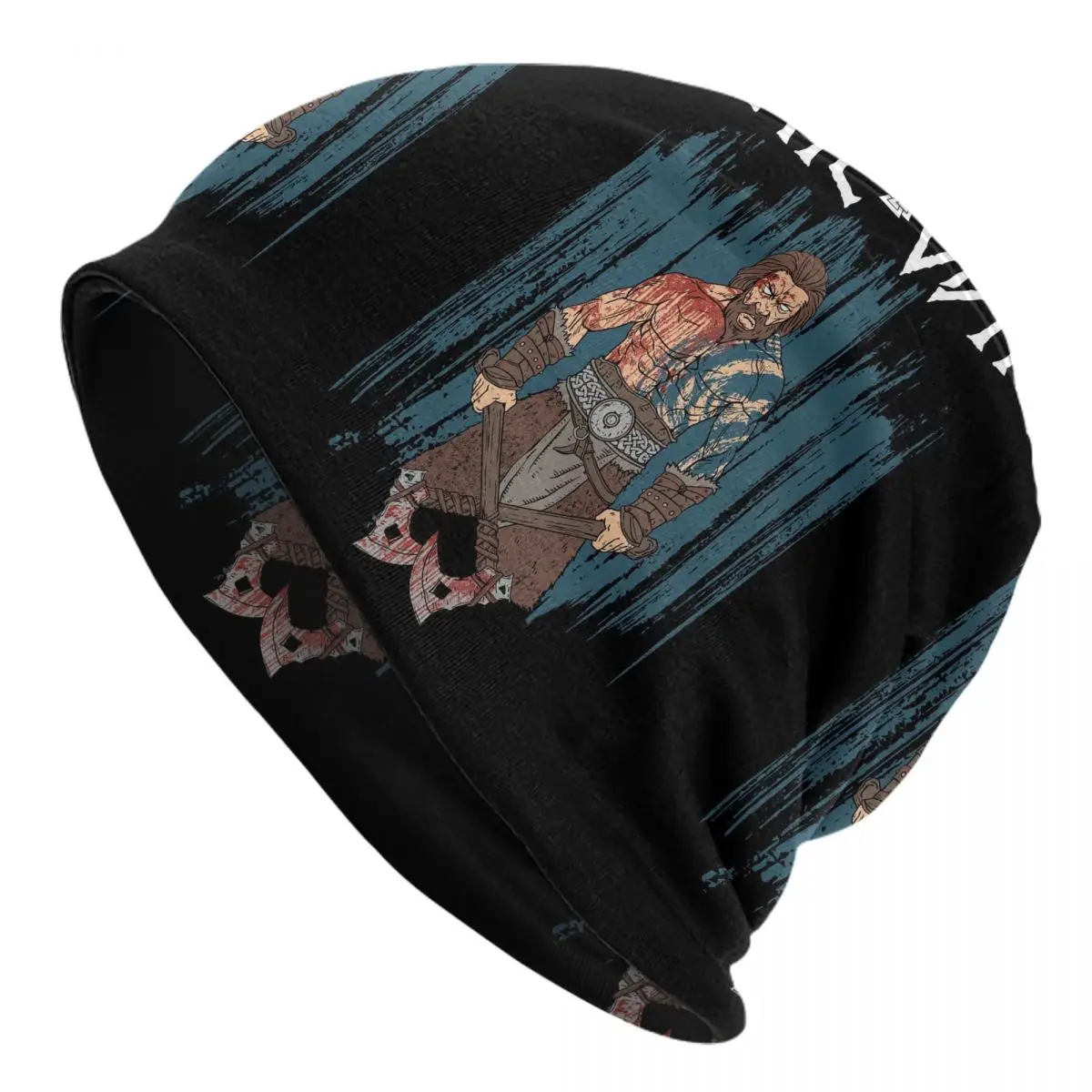 

Viking Valhalla Skullies Beanies Caps Hail Odin Thin Hat Autumn Spring Bonnet Hats Men Women's Street Ski Cap