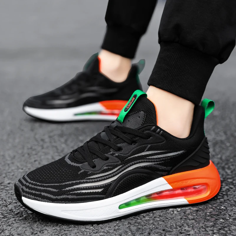 NEW Anti-Slip Breathable Men's Casual Sneakers Adult Teenagers Outdoor Running Shoes Walking Shoes School Sports Shoes 39-44