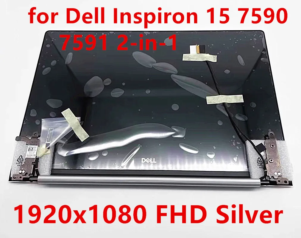 Для Dell Inspiron 15 7590 7591 2 в 1 P83F P83F001 P84F P84F001 FHD сменный сенсорный ЖК-экран Full Assembly с Hings