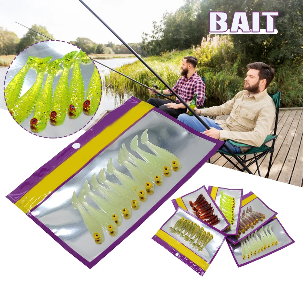 

10 шт., биометрическая рыболовная приманка, 5 см