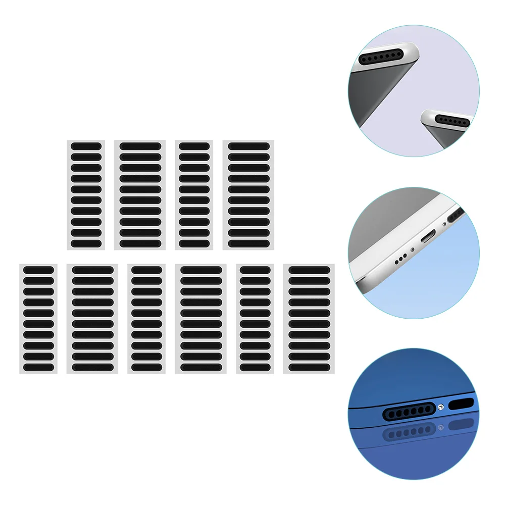 

100 Pcs Speaker Dustproof Net Phone Trumpet Sticker Mobile Iphones Dacron Adhesive Electronic Products Stickers Protector