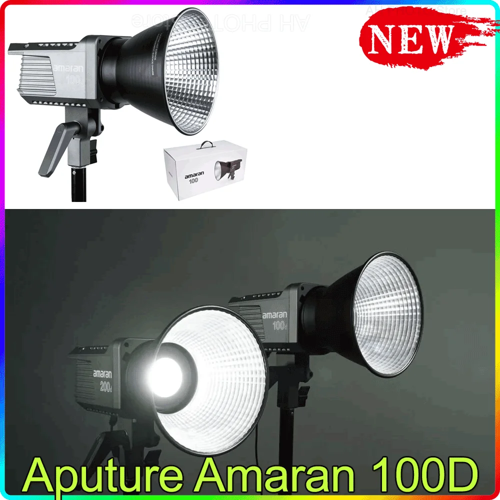 

Aputure Amaran 100D LED Video 130W CRI95 + TLCI96 + 39500 lux @ 1m Bluetooth App Control 8 световых эффектов DC/AC источник питания