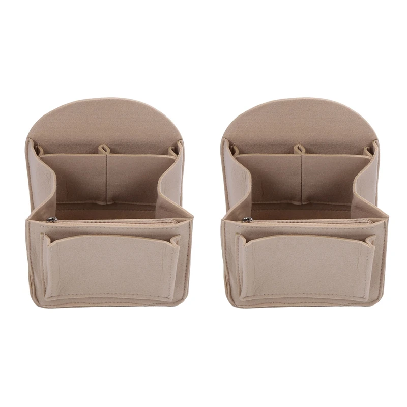 

2X Felt Backpack Insert Organizer Storage Bag Universal Bag in Bag Men Women Shoulder Tote Bags Handbag Organizers