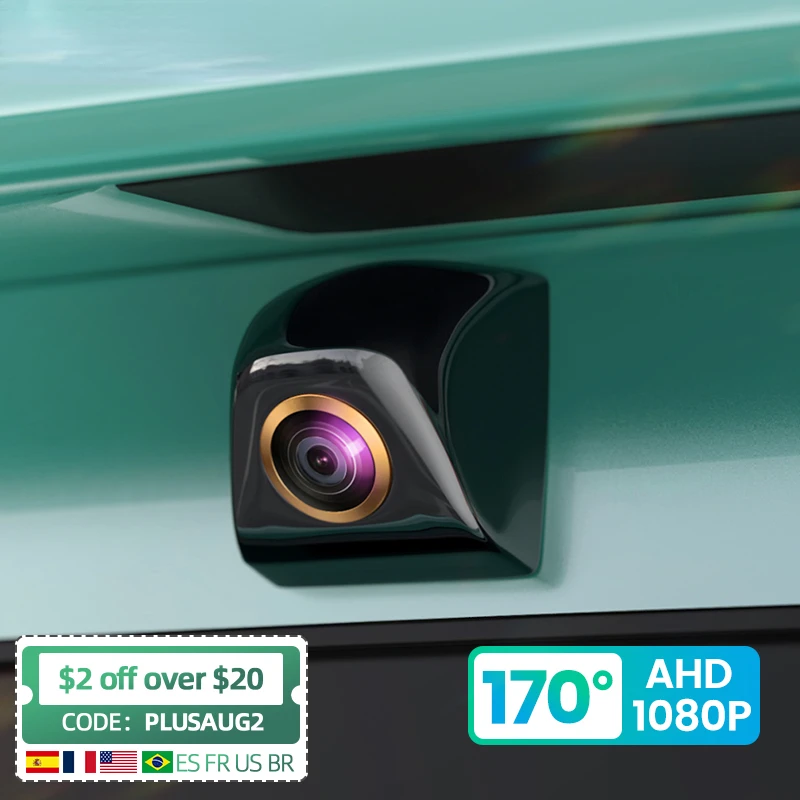 

170° Golden Lens 1080P Car Rear View Camera Upside Down Install Fisheye HD Night Vision Reverse AHD Vehicle Camera