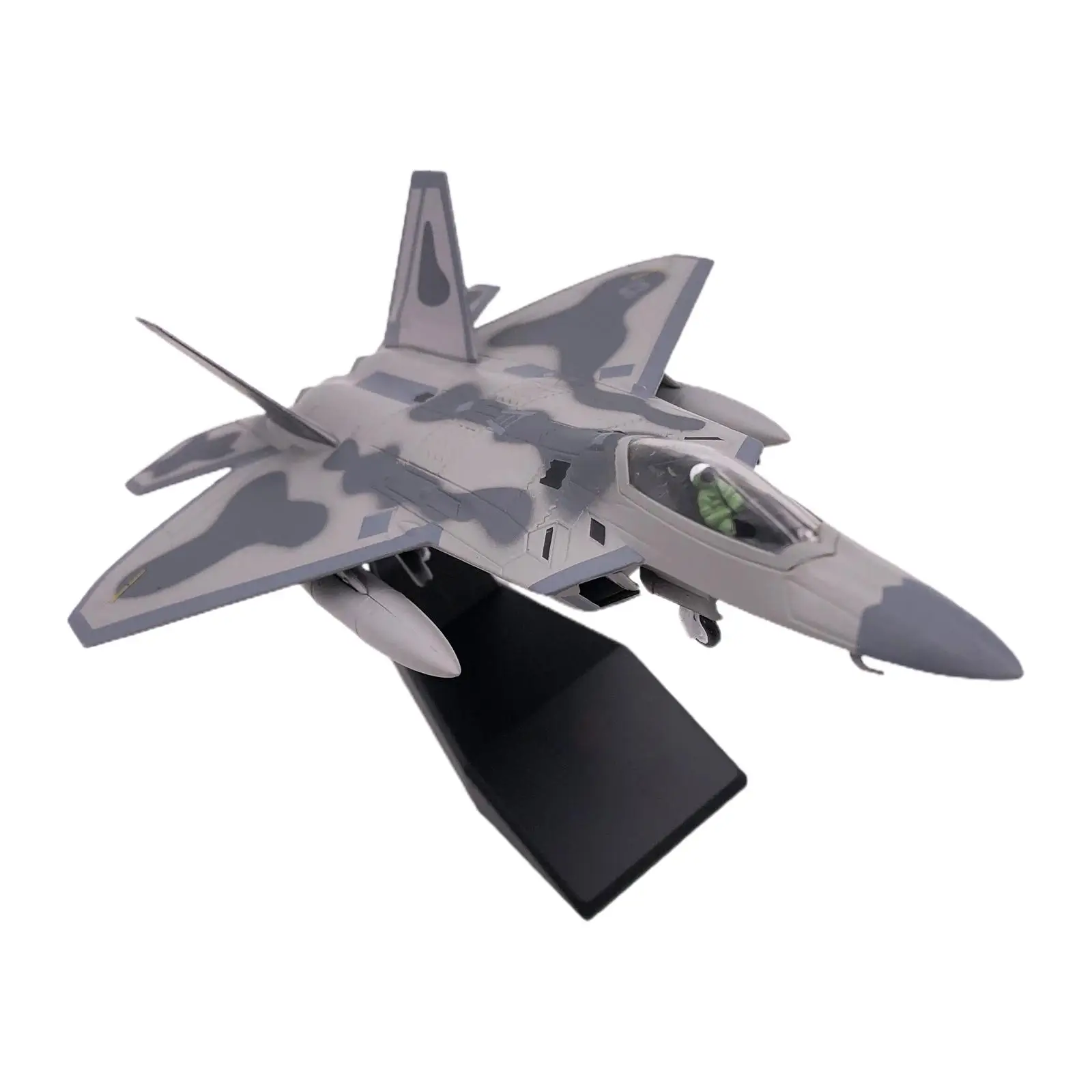 

1:100 Scale Fighter Model Collection American F22 Fighter Plane with Display Stand
