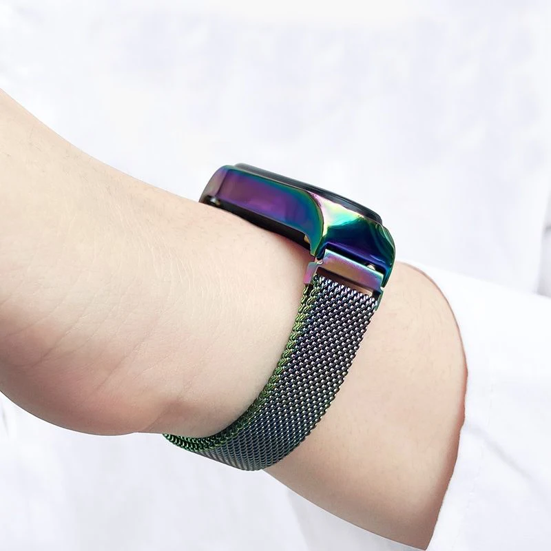 Ремешок металлический для Xiaomi Mi Band 7 6 5 сменный магнитный браслет |