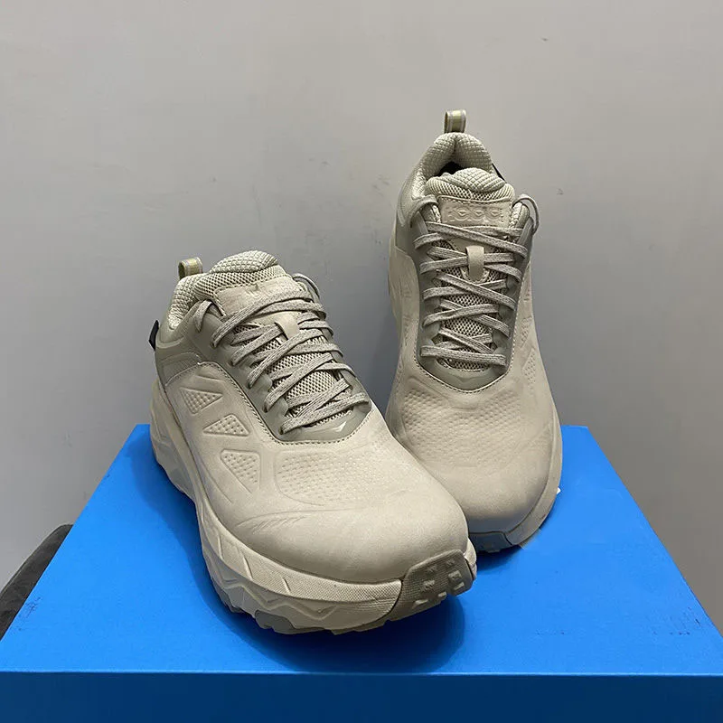 Men`s light microfiber waterproof hiking shoes mens slip-resistant country-cross trekking climbing walking shoes mens hiker