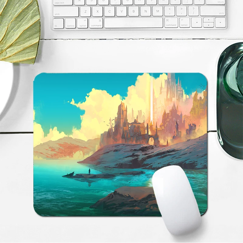 

Cartoon animation game Mousepad science and technology style rubber bottom anti-skid Mousepad lock edge desk Computer keyboard