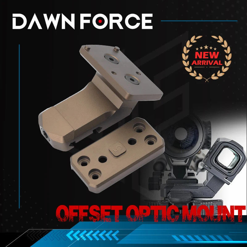 

Tactical Offset Optic Mount 45 Degree Offset Red Dot Sight Base for RMRT2SRO Romeo Red Dot Sight