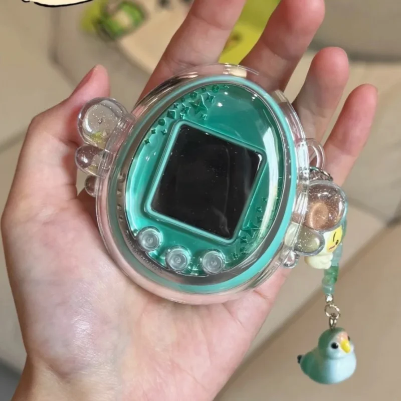 Фото Защитный чехол Ultra Clear Crystal Angel Heart для Tamagotchi Ps Id Idl Meets Mix 4u 4u Plus, прозрачный чехол с блестками №3