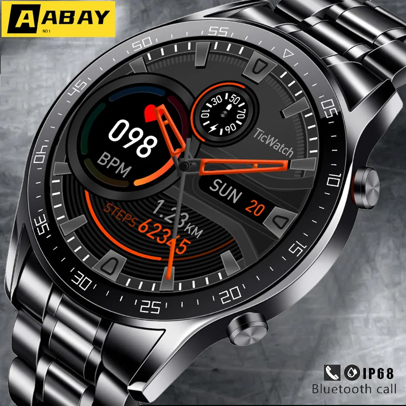 

2022 New Smart Watches Men Full Touch Screen Sports Fitness Watch IP67 Waterproof Bluetooth For Android ios smartwatch Mens+box