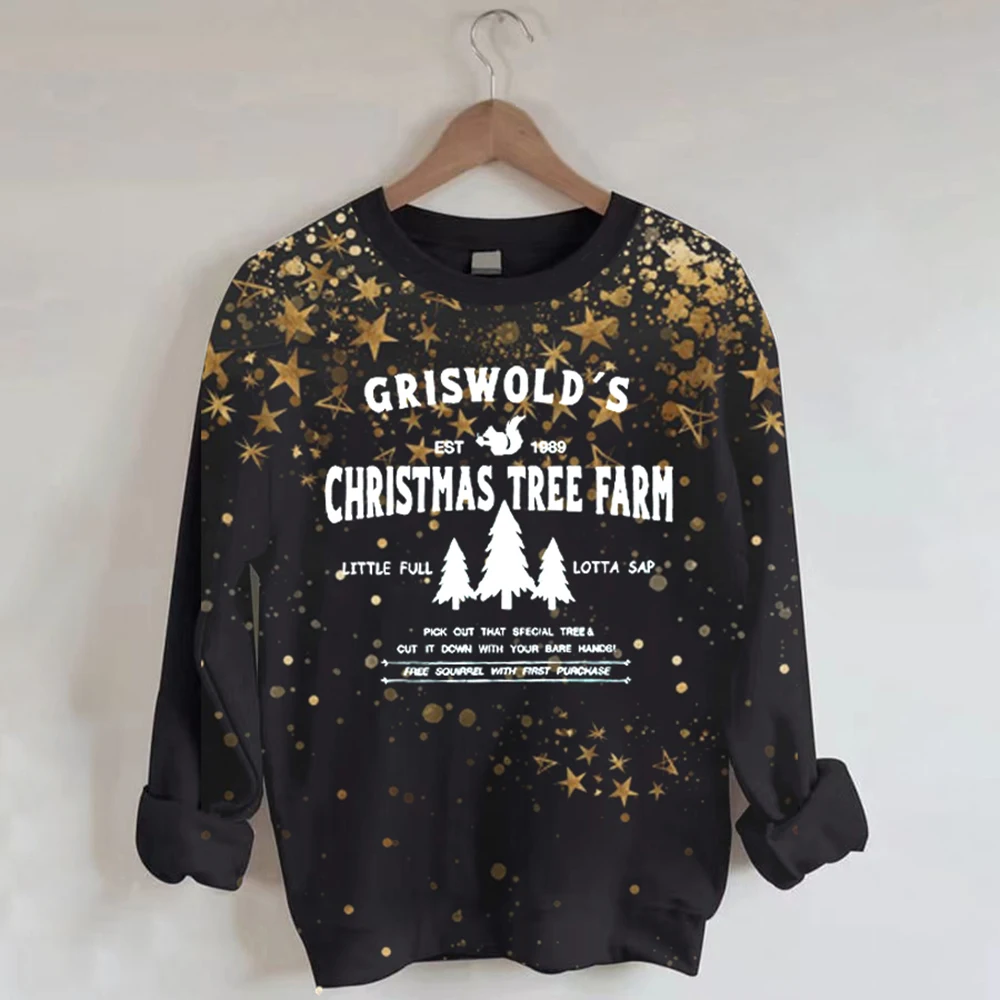 

Christmas Holiday Casual Crew Neck Sweatshirt