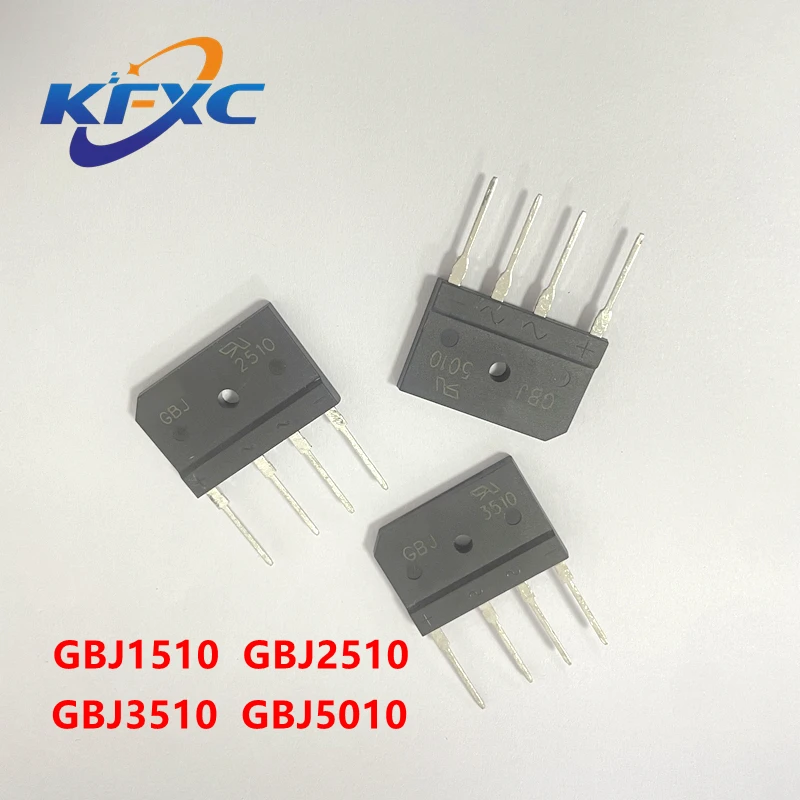 5 шт., мостовые сваи GBJ1510 GBJ2510 GBJ3510 GBJ5010, 15 А, 25 А, 35 А, 50 в, 1000 в