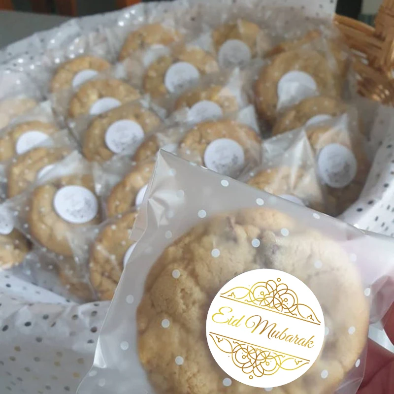 Упаковочная наклейка Eid Mubarak яркий пакет подарок для детей день рождения
