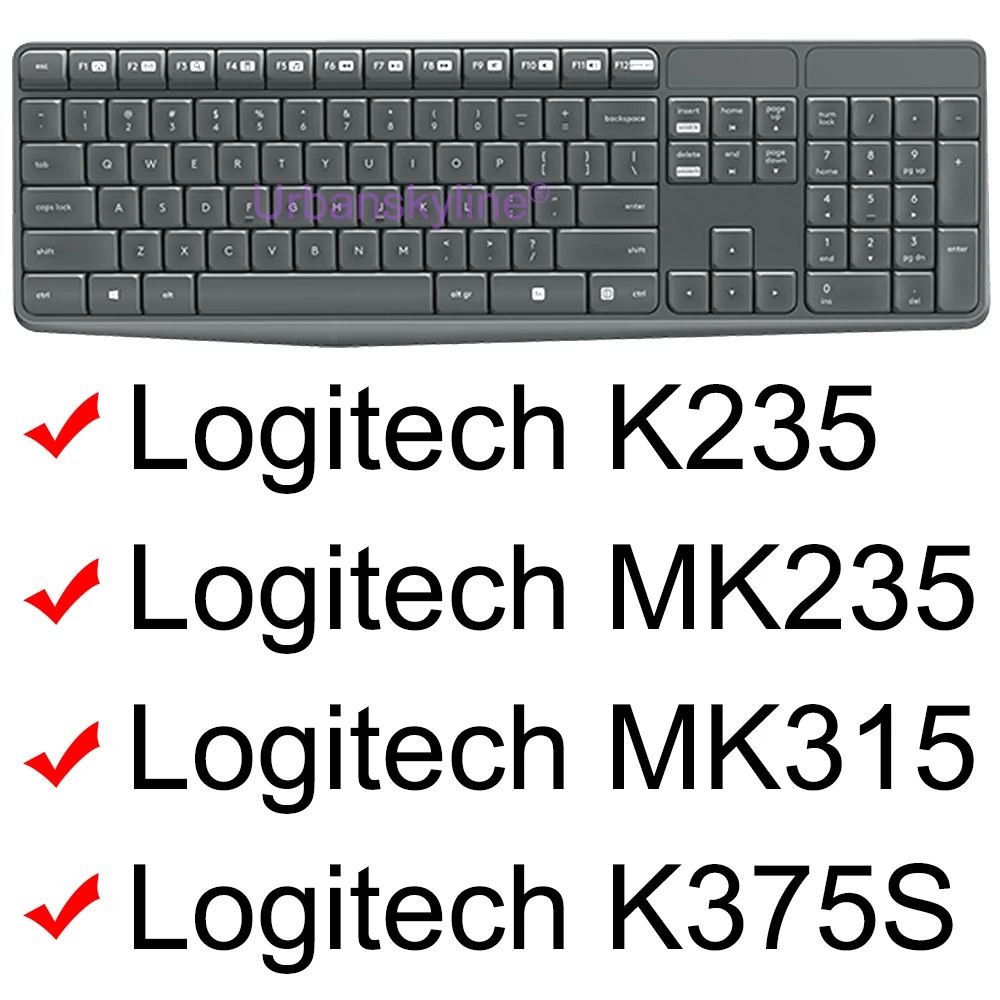 Защитный чехол для клавиатуры K235 MK235 MK315 K375s Logitech Wireless 2019 2020 |
