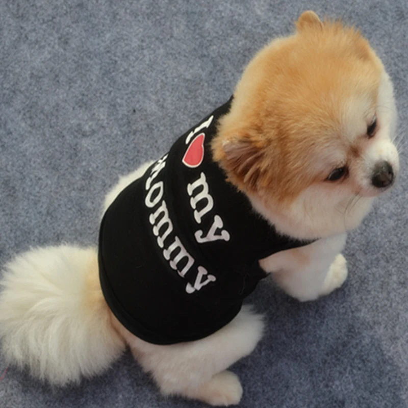 Женская летняя футболка из 100% хлопка Одежда большого размера для собак рубашка I