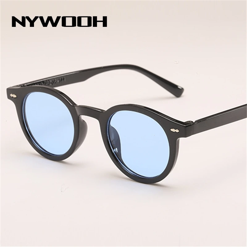 NYWOOH винтажные маленькие круглые солнцезащитные очки мужские классические