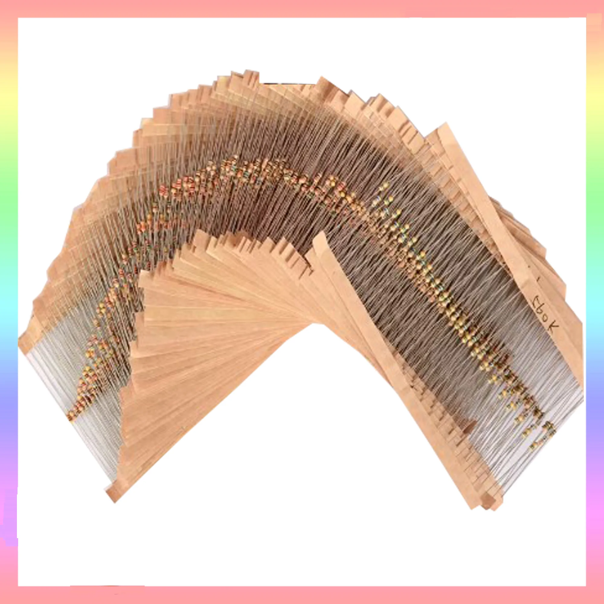 100 шт. 1/2 Вт резистор из углеродной пленки 0 5 5% 1R-10M 0R 10R 100R 220R 330R 1K 2 2K 4 7K 10K 22K 47K 100K 1M 10