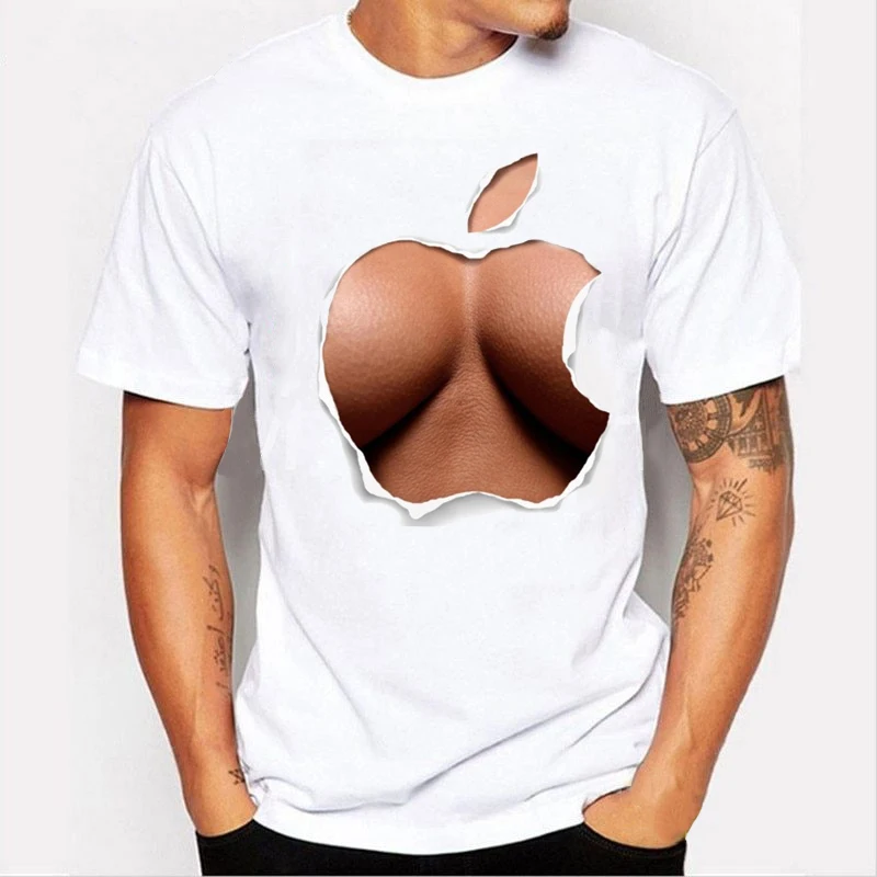 

Men's T-Shirt Perfect Body Sexy Fashion T-Shirt Mature Girl Goddess Top Trend Short Sleeve Nurse Sexy