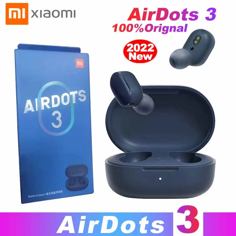 

XIAOMI Redmi AirDots 3 True Wireless Bluetooth 5.2 Adaptive Stereo Bass With Mic Handsfree TWS Earbuds for Smart Phones