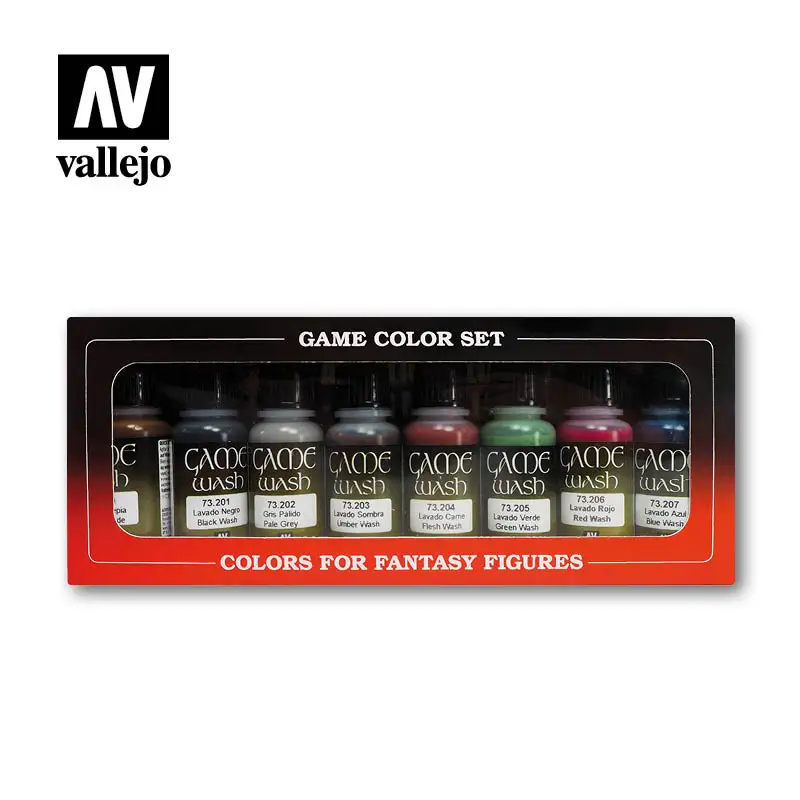 

Лосьон для умывания Vallejo Paint Spain AV, набор из 8 шт., 8*17 мл, 73998