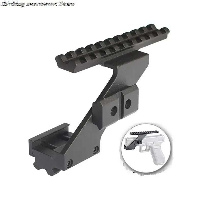 

Tactical Top & Bottom 20mm Rail Pistol Scope Mount Adapter Aluminum Weaver Picatinny For Red Dot Laser Sights Lights Fits Glock