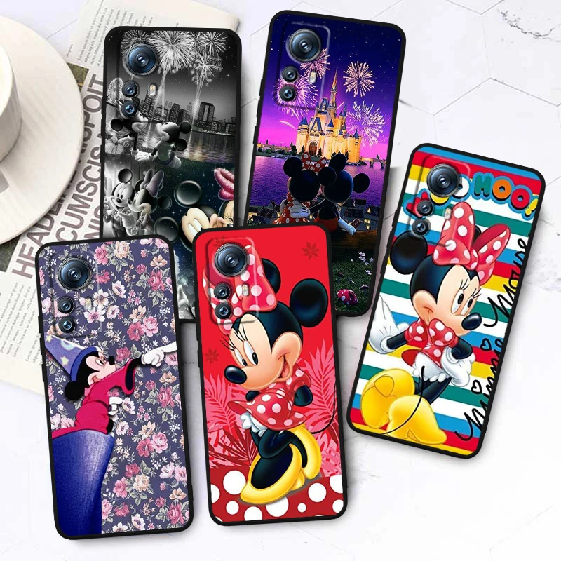 

Disney Minnie Mickey Mouse Phone Case For Xiaomi Mi 13 12T 12S 12X 12 11 11T 11i 10T 10 Pro Lite Ultra 5G Fundas Black Cover