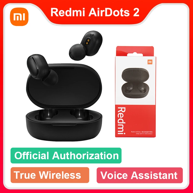 

Беспроводная гарнитура Xiaomi Redmi AirDots 2, TWS, Bluetooth 5,0, шумоподавление, управление с микрофоном