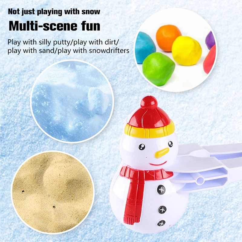 

Snowball Maker Clip Children Outdoor Winter Snow Sand Mold Tool Sports Outdoor Toys
