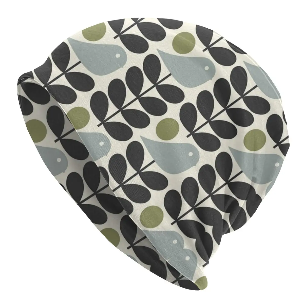 

Шапка-бини с несколькими стеблями птиц, шапки для мужчин и женщин, уличная зимняя теплая вязаная шапка унисекс, для взрослых, Orla Kiely, Скандина...