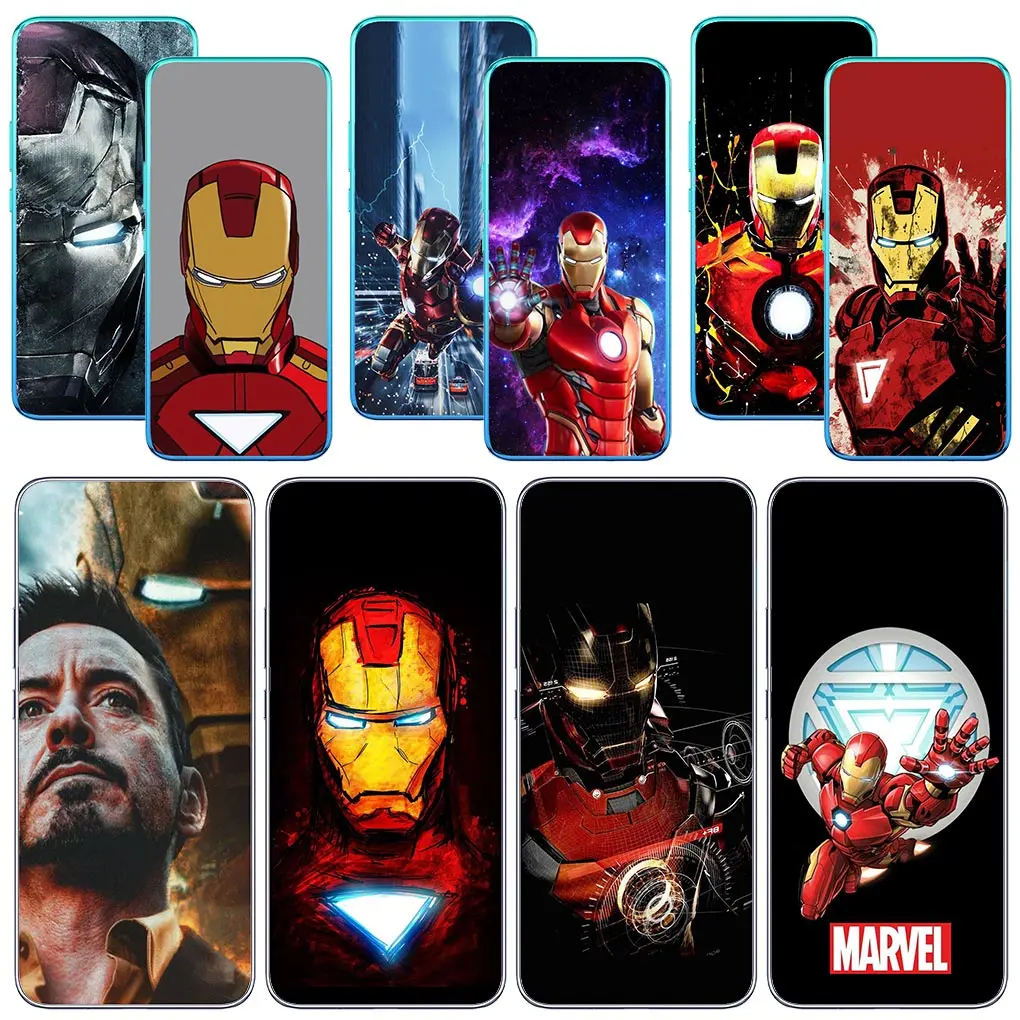 IronMan мягкий чехол для телефона Marvel Железный человек Samsung Galaxy A04 A05 A14 A15 A23 A34 A35 A54 A55 M23