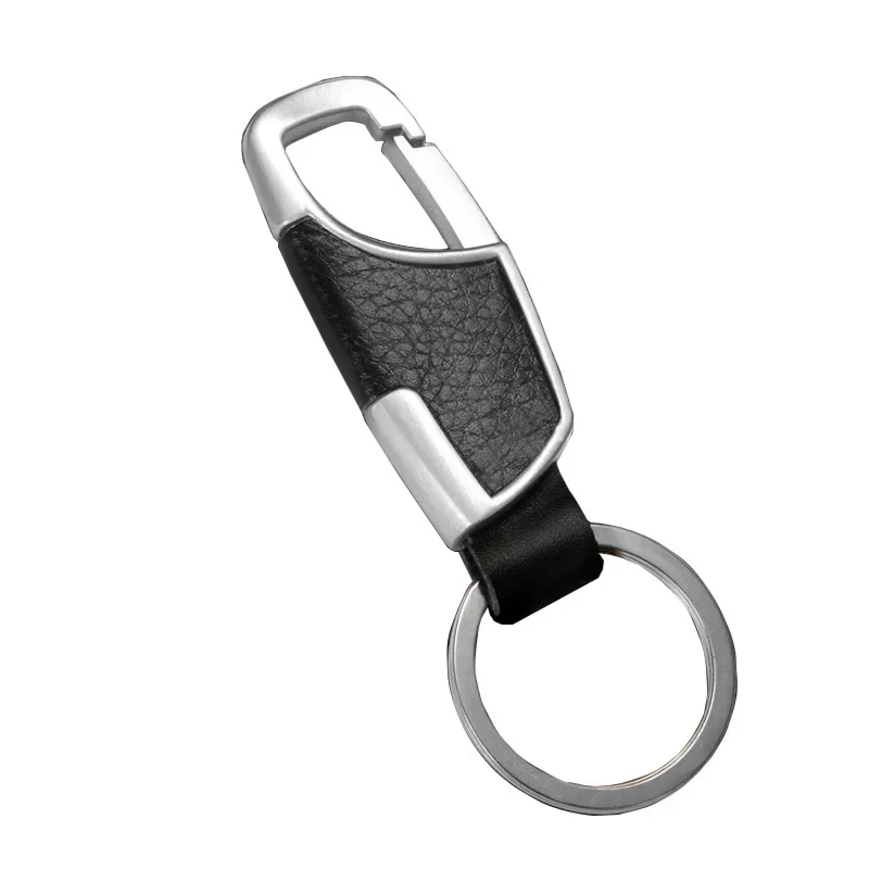Мужской металлический брелок из натуральной кожи оригинальный для автомобиля